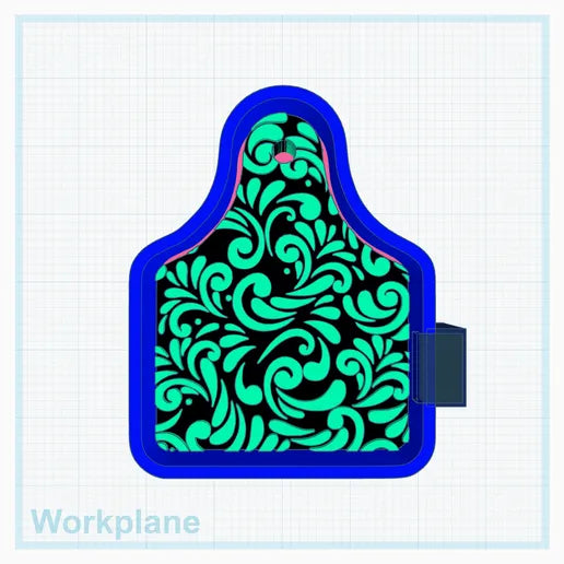 Tooled Cow Tag Silicone Mold