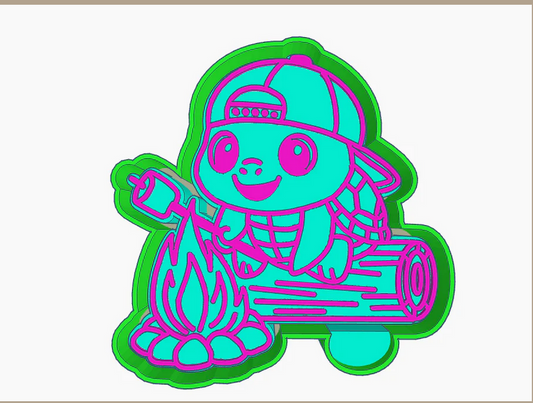 Turtle Roasting Marshmallows Silicone Mold