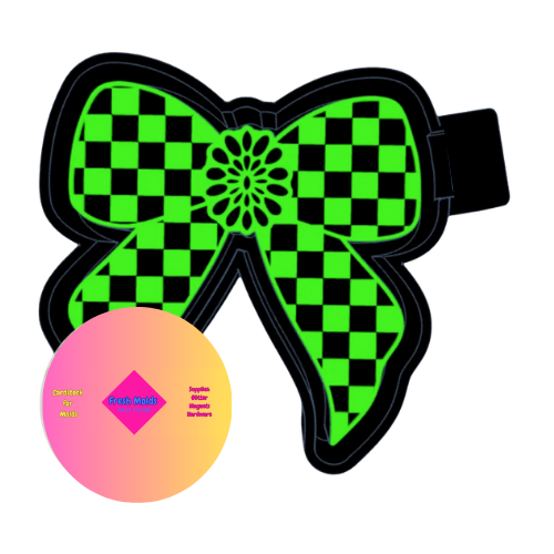 Concho Checkered Bow Silicone Mold