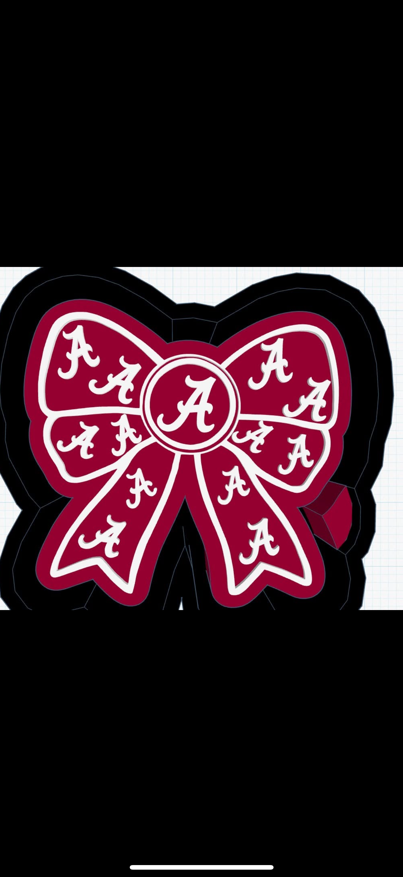 Alabama Bow Silicone Mold