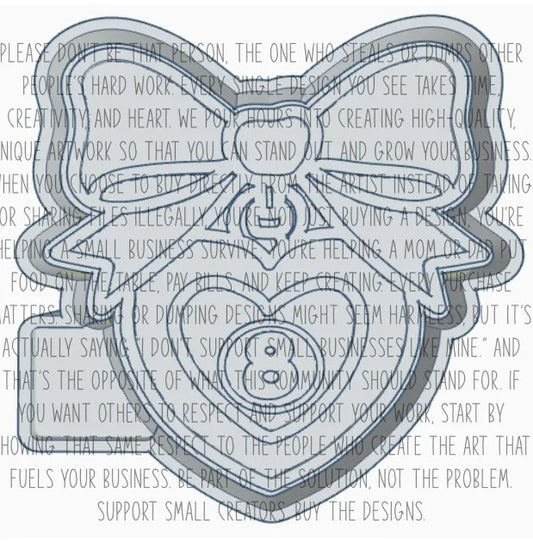 8 Ball Heart Locket Silicone Mold