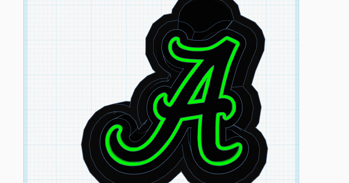 Alabama "A" Silicone Mold