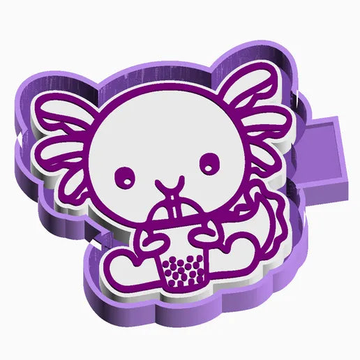 Axolotl Boba Tea Silicone Mold