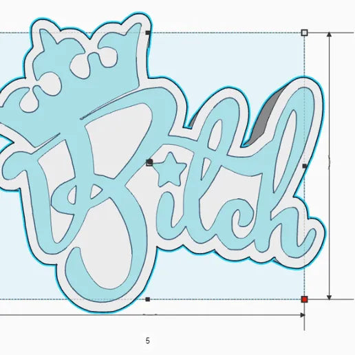 B*tch Crwon Silicone Mold