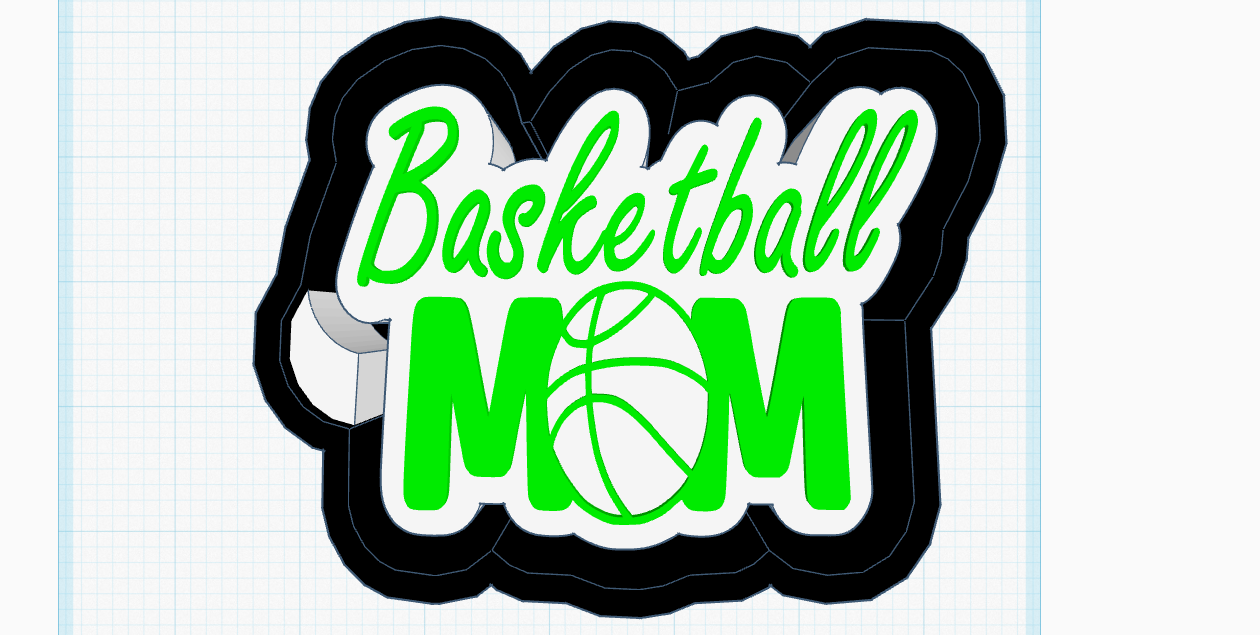 Basketball Mom Silicone Mold