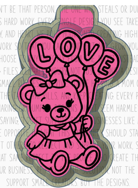 Beary Love Balloons Silicone Mold