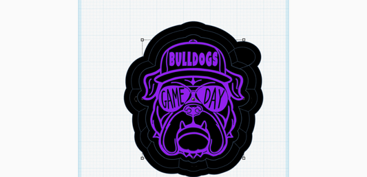 Bulldog Game Day Silicone Mold
