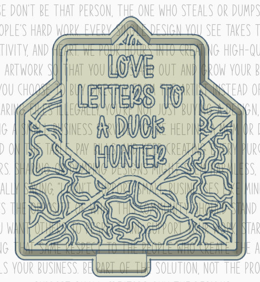 Duck Hunter Love Letter Silicone Mold