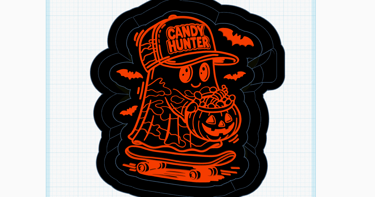 Candy Hunter Ghost Silicone Mold