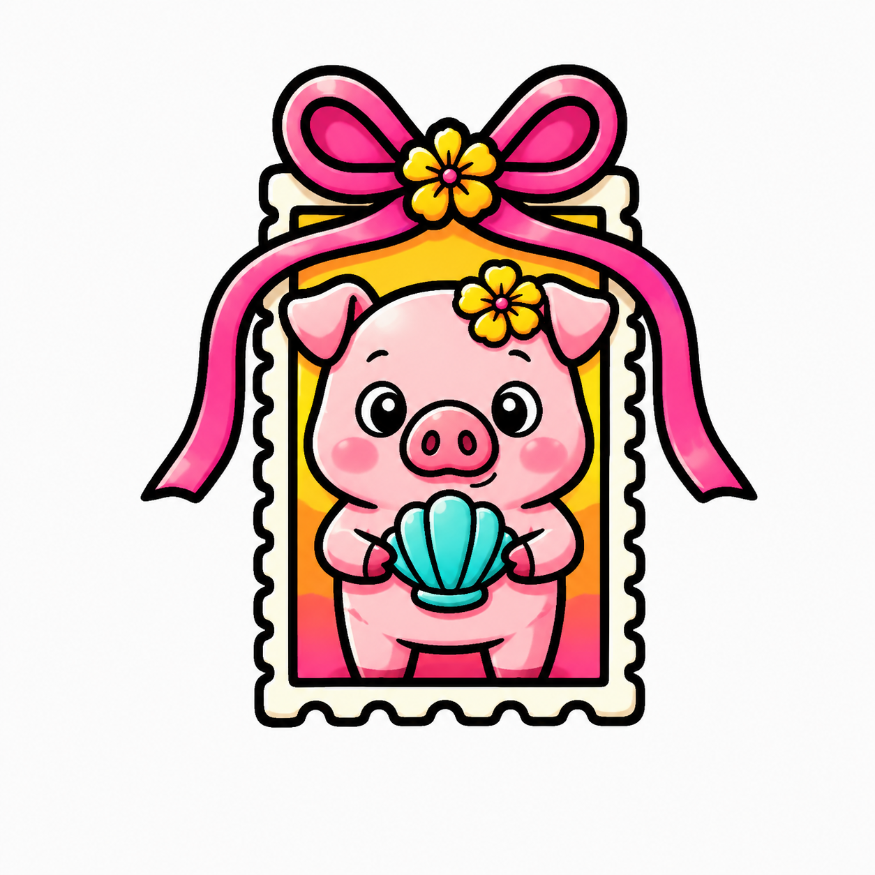 Shelly Pig Silicone Mold