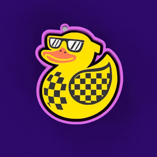 Checkered Duck Silicone Mold