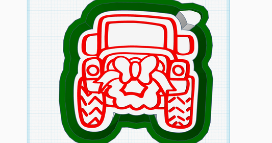 Christmas Jeep Silicone Mold