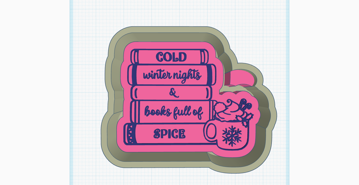 Cold Nights and Spicy Books Silicone Mold