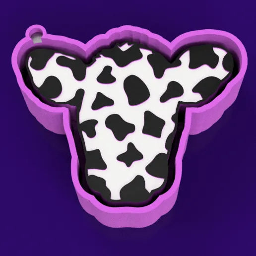 Cow Print Cow Head Silicone Mold