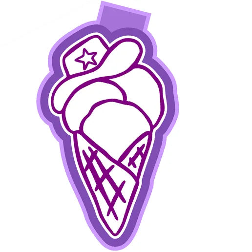 Cowboy Gelato Cone Silicone Mold
