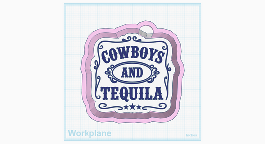 Cowboys and Tequila Silicone Mold