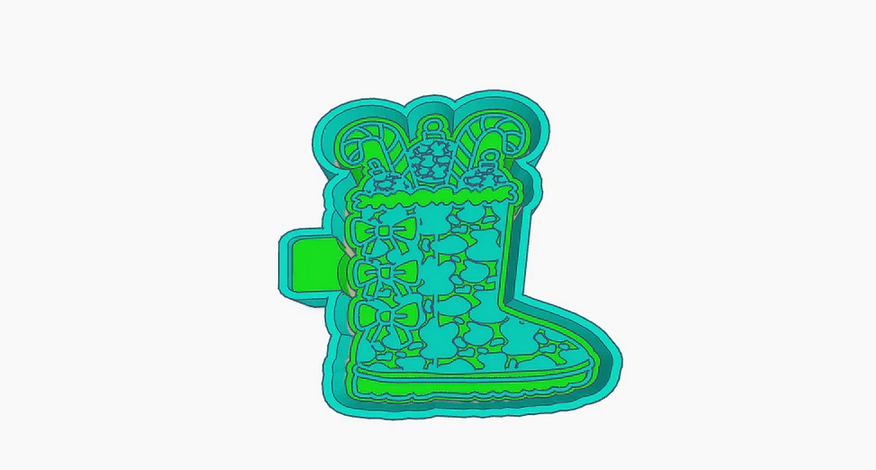 Cowprint Snow Boot Silicone Mold