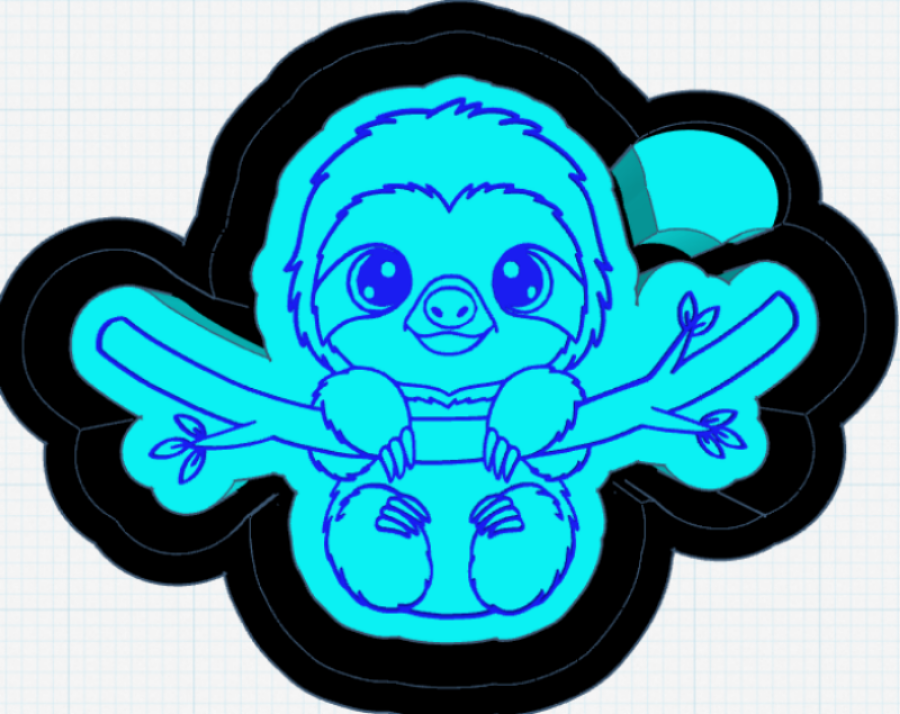 Cutie Sloth Silicone Mold