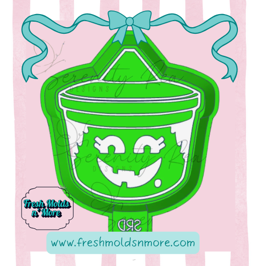 Witch Halloween Bucket Silicone Mold