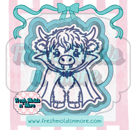 Vampire Cow Silicone Mold