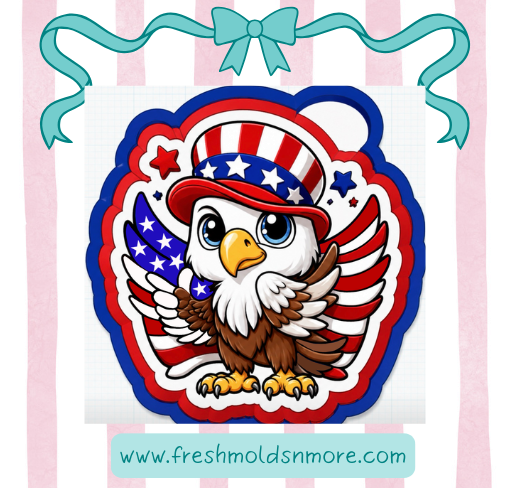 Eagle with Flag Silicone Mold