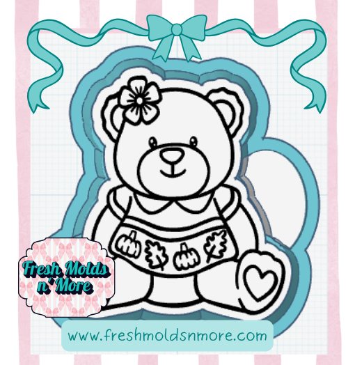 Prissy Bear Freshie Mold