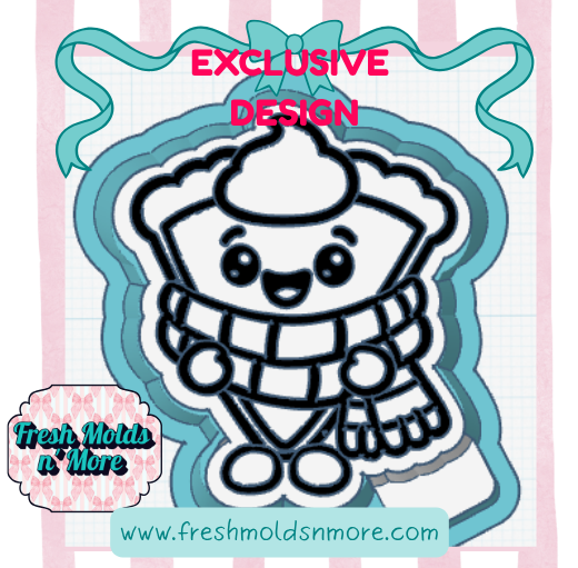 Happy Pumpkin Pie Freshie Mold