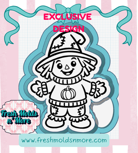 Cheerful Scarecrow Freshie Mold