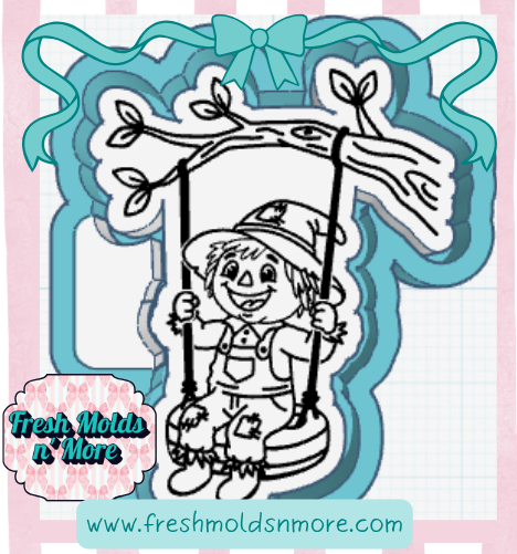 Scarecrow Swing Freshie Mold