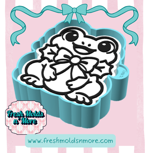 Christmas Frog Freshie Mold