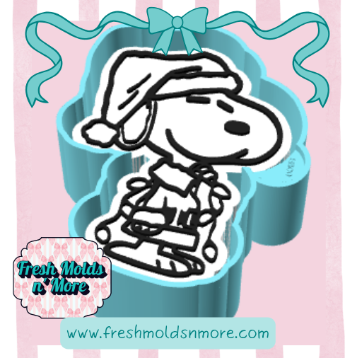 Christmas Dog with Lights Freshie Mold