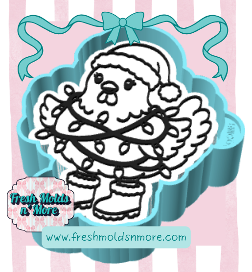 Cluckin Christmas Chicken Freshie Mold