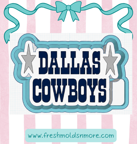 Dallas Cowboy Stars Silicone Mold