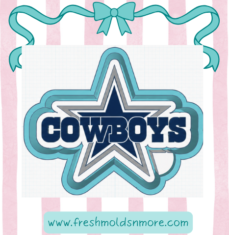 Cowboys Football Silicone Mold