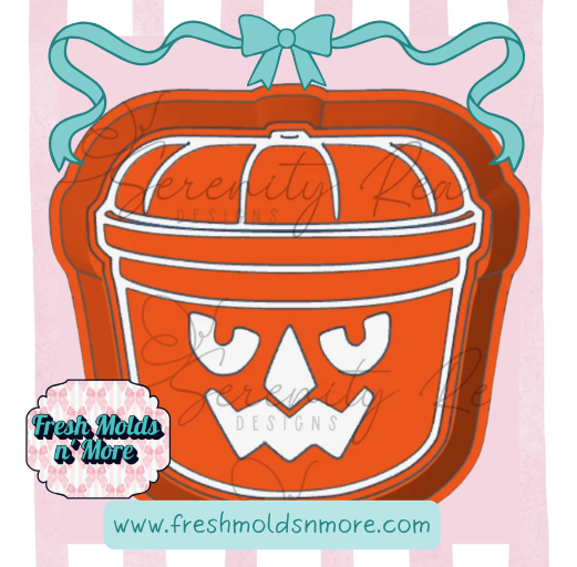 Jack-O-Lantern Candy Bucket Mold