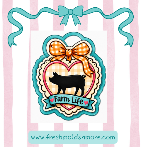 Pig Locket Silicone Mold