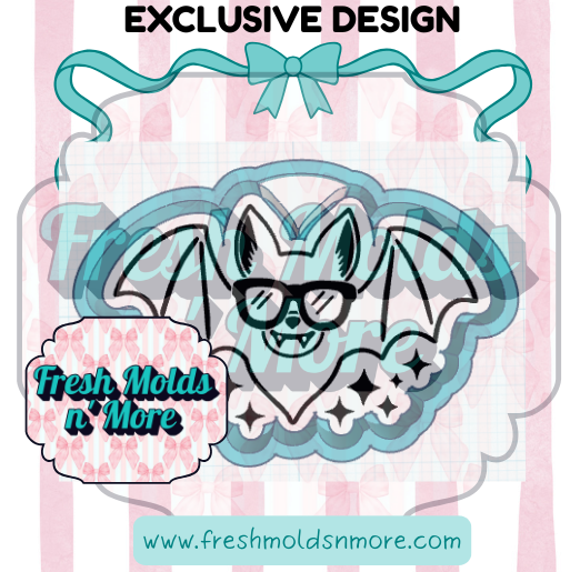 Summerween Bat Sunglasses Silicone Mold