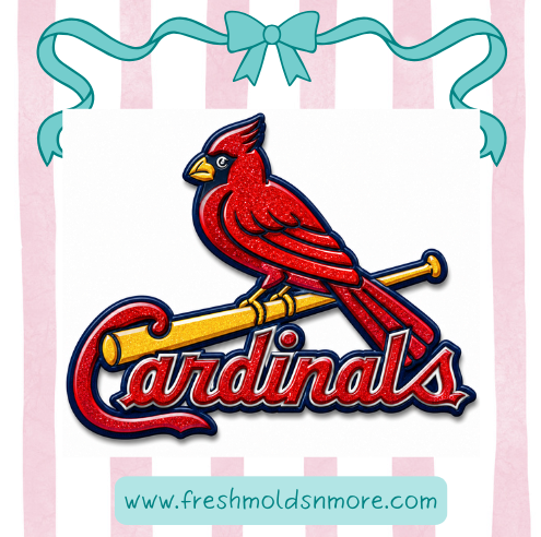 Cardinals Baseball Silicone Mold