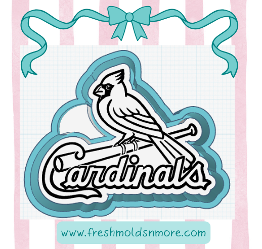 Cardinals Baseball Silicone Mold