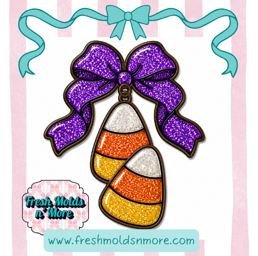 Candy Corn Bow Silicone Mold