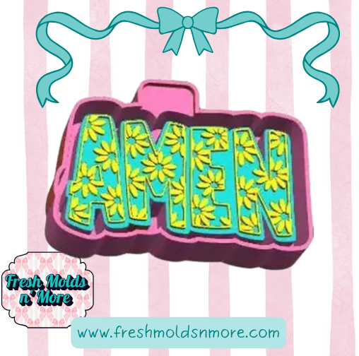 Amen Flowers Silicone Mold