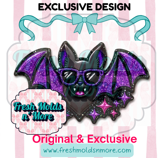 Summerween Bat Sunglasses Silicone Mold