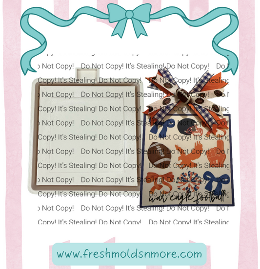 4" Square Mold with Auburn Cardstock