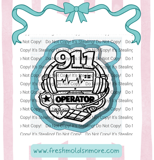 911 Operator 2 Silicone Mold