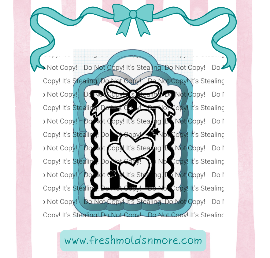 3 Heart Stamp Silicone Mold