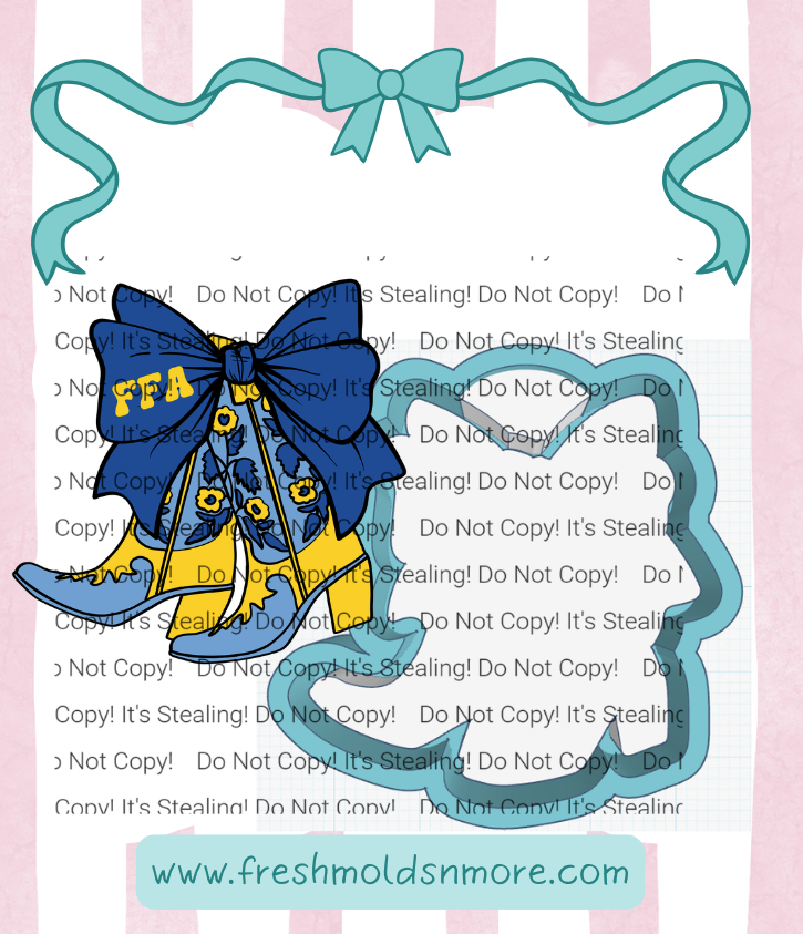 FFA Boots Cardstock Mold