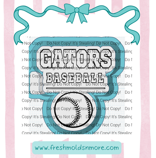 Gators Baseball 2 Silicone Mold