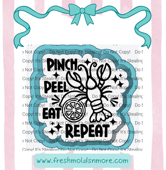 Pinch Peel Eat Repeat Silicone Mold
