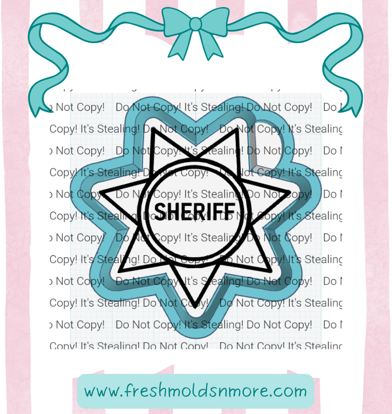 Sheriff 7 PT Star Silicone Mold