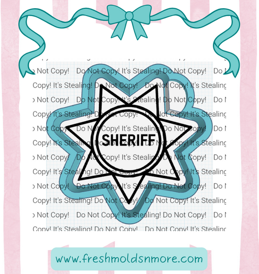 Sheriff 7 PT Star Silicone Mold